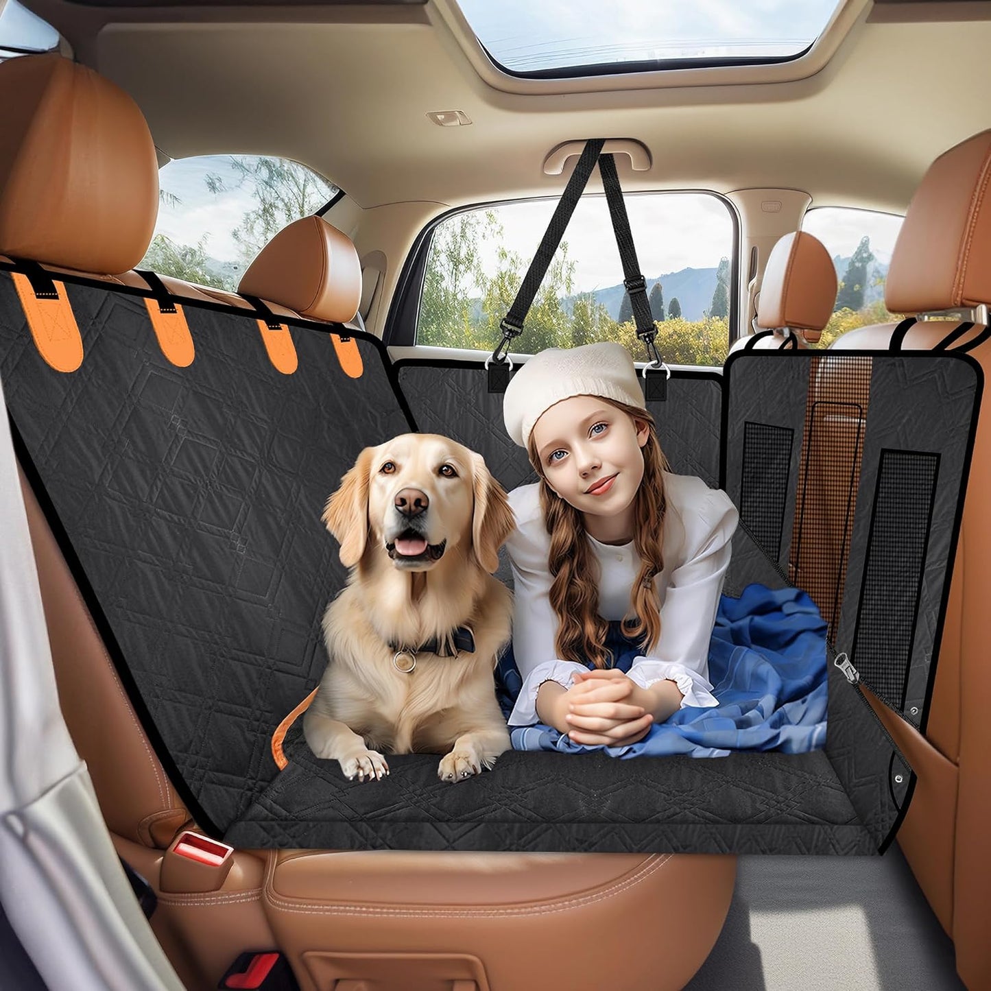 Hard Bottom Dog Car Seat Cover