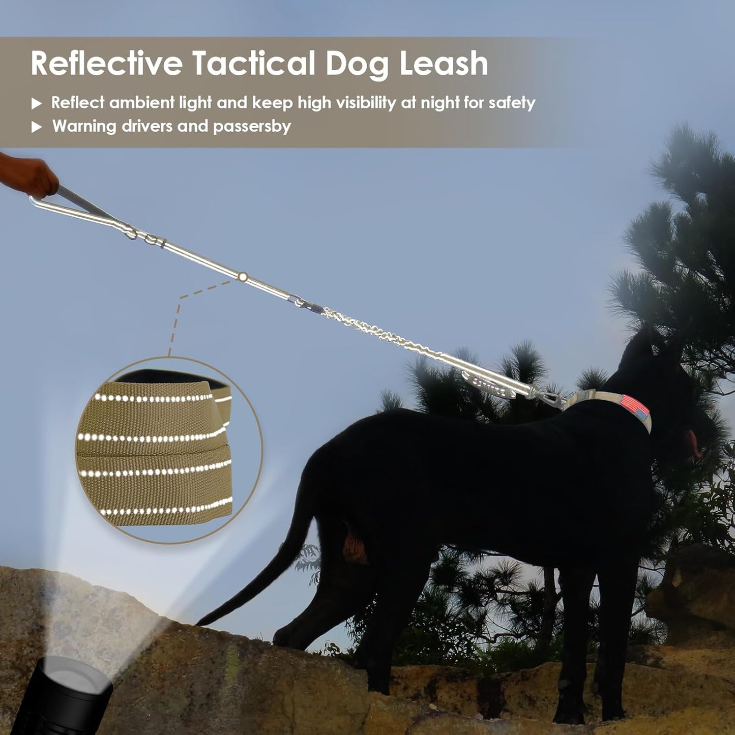 Heavy Duty 4-6Ft Tactical Dog Leash