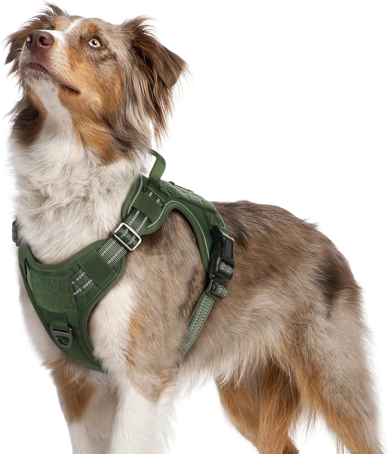 No Pull Reflective Tactical Dog Harness with Handle & Molle