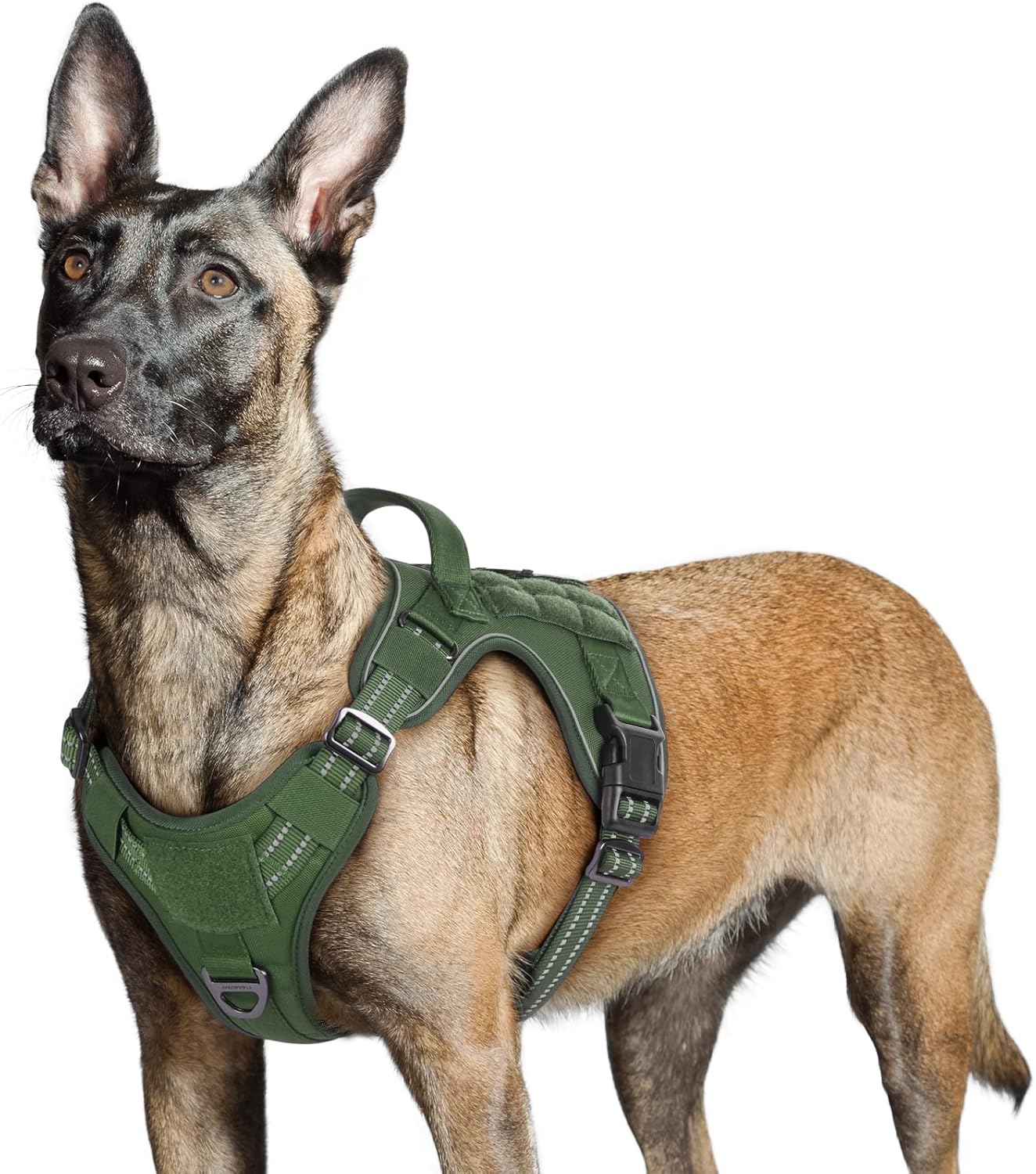 No Pull Reflective Tactical Dog Harness with Handle & Molle
