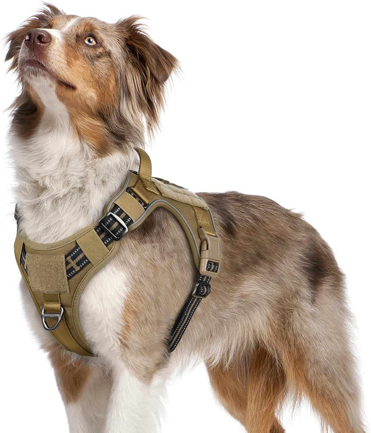 No Pull Reflective Tactical Dog Harness with Handle & Molle