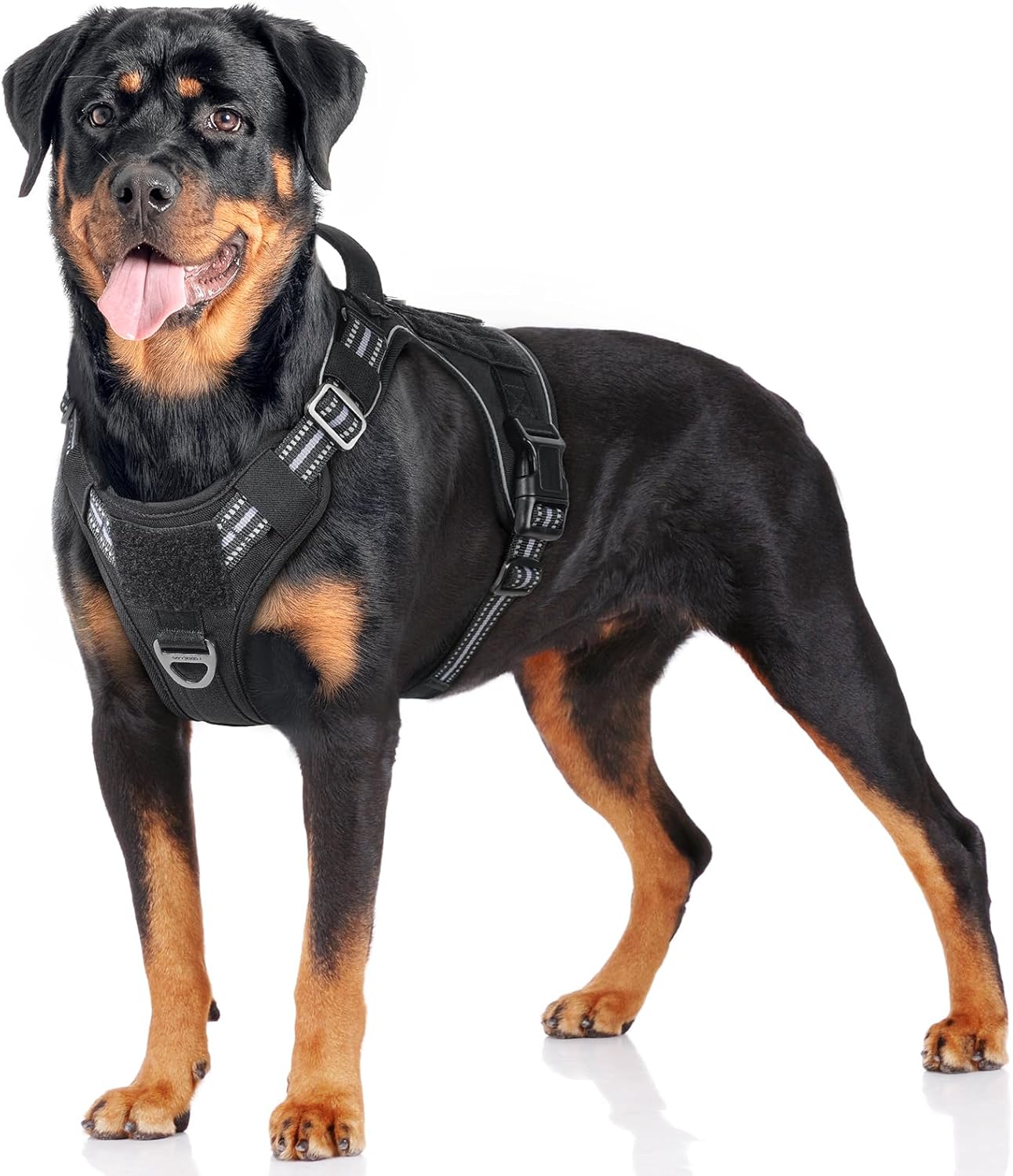 No Pull Reflective Tactical Dog Harness with Handle & Molle