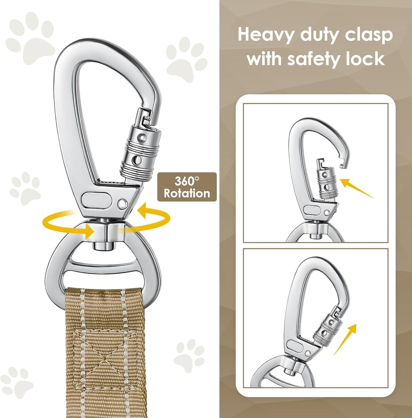 Heavy Duty 4-6Ft Tactical Dog Leash
