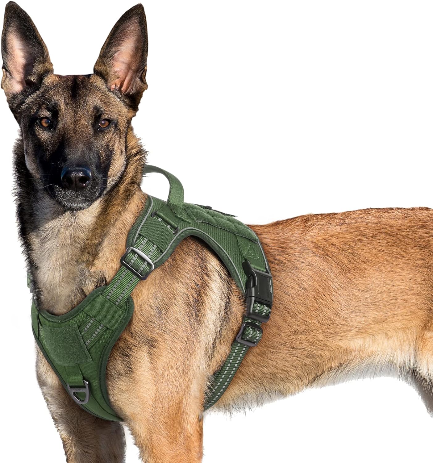 No Pull Reflective Tactical Dog Harness with Handle & Molle