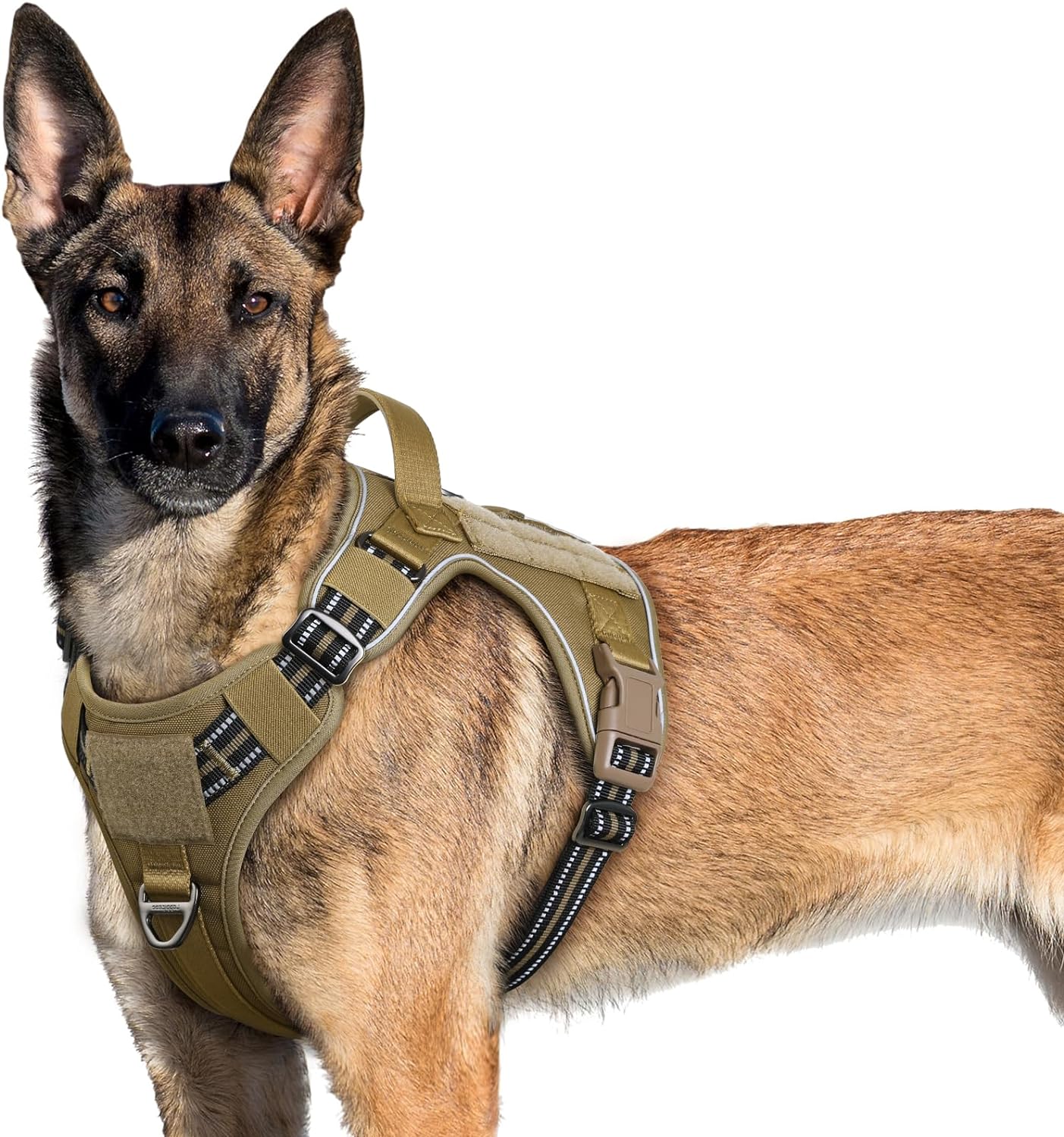 No Pull Reflective Tactical Dog Harness with Handle & Molle