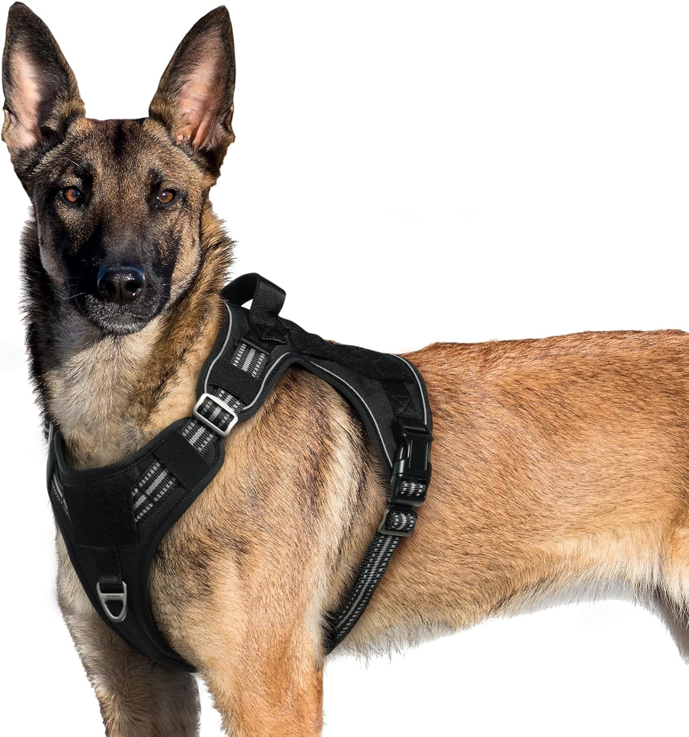 No Pull Reflective Tactical Dog Harness with Handle & Molle